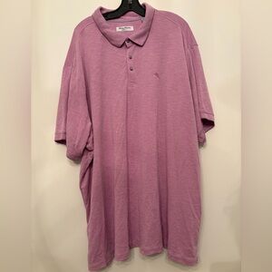 Tommy Bahama IslandZone Men’s 4XlB Pink Short Sleeve Polo Golf Shirt Sportswear